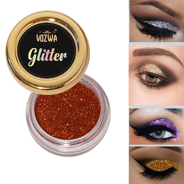 Vozwa Holographic Loose Eye Shadow Makeup Copper Glitter