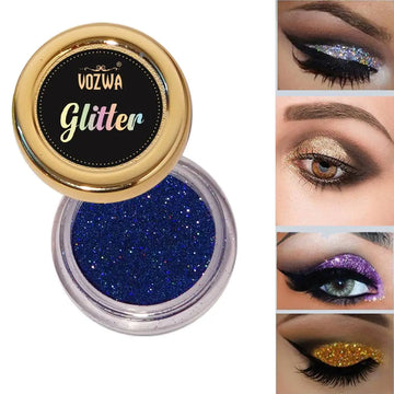 Vozwa Holographic Loose Eye Shadow Makeup Blue Glitter