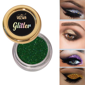 Vozwa Holographic Loose Eye Shadow Makeup Green Glitter